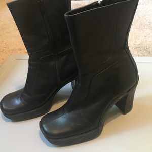 Square Toe Platform Boots